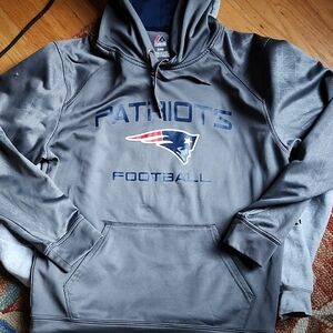 New England Patriots Neoprene Thermal Hoodie Sz Med